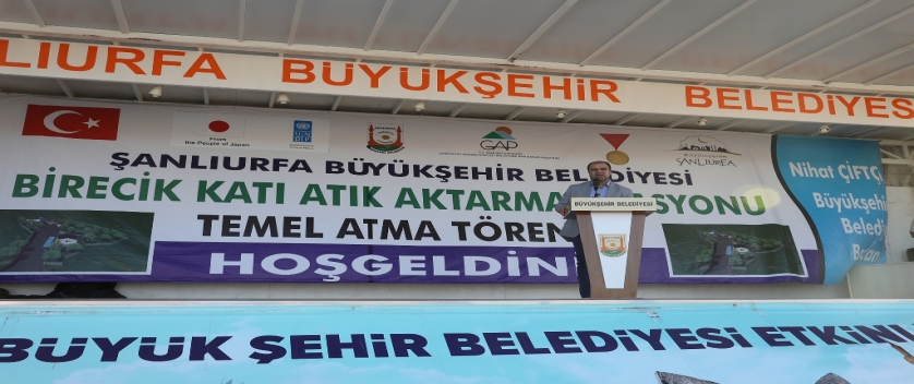 BİRECİK KATI ATIK TESİSİN TEMELİ ATILDI